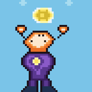 Rendered pixel art: fox mage casting v3